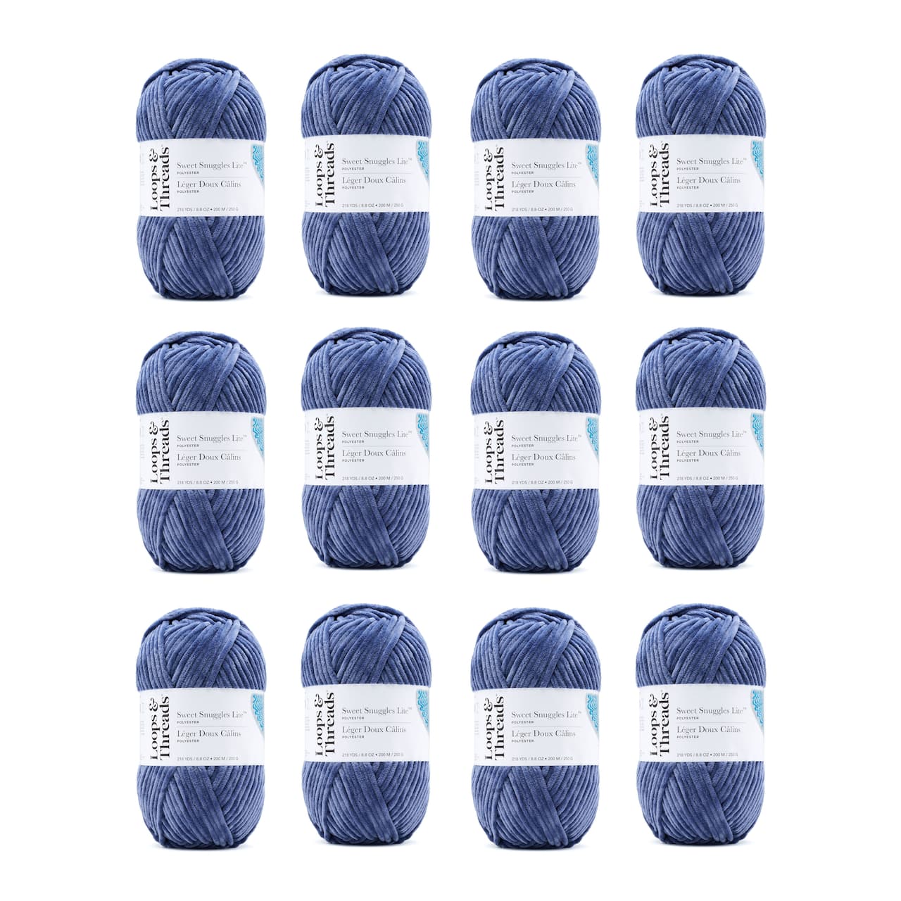 12 Pack: Sweet Snuggles™ Lite Yarn by Loops & Threads®